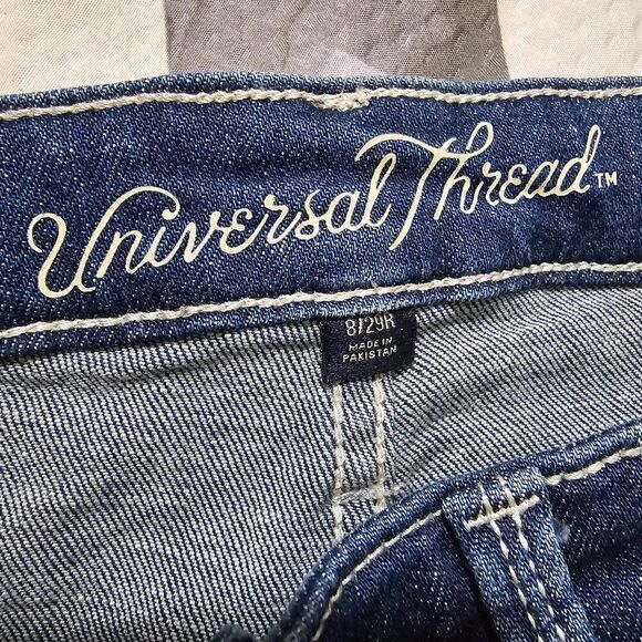 EUC UNIVERSAL THREAD HIGH RISE MIDI CUFFED SHORTS SIZE 8/29 WOMENS - Picture 14 of 15